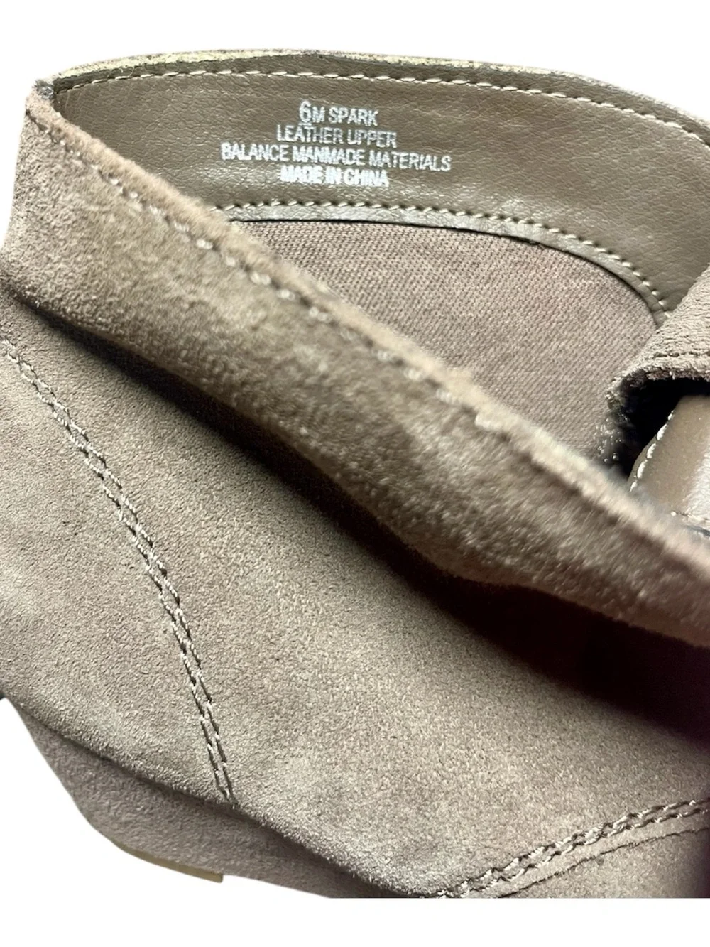 New Crown Vintage Spark Suede Wedge Boots – Women’s Size 6M – Taupe
